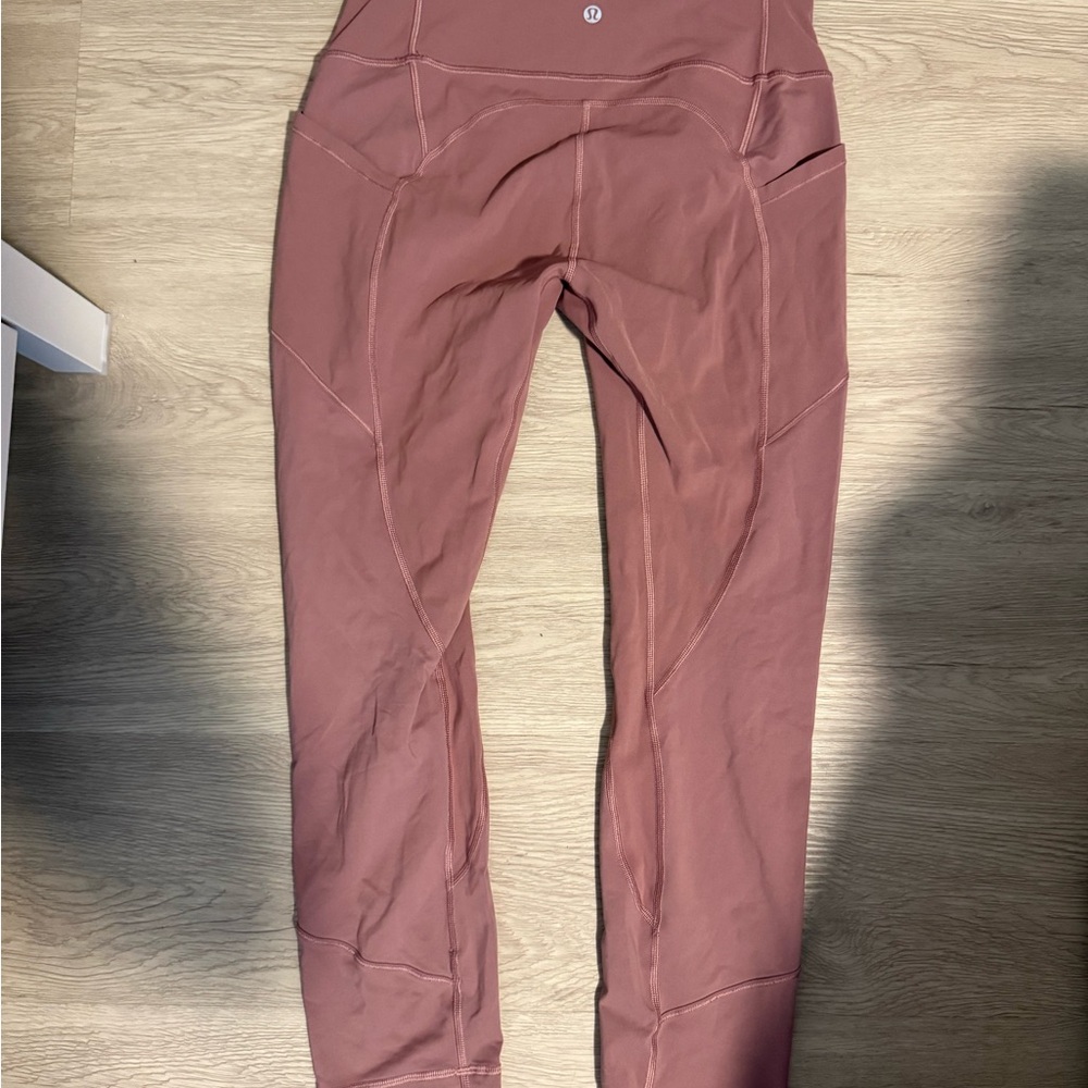 Lululemon Mauve High-Waisted Leggings